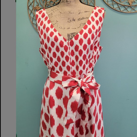 DONNA KARAN Fit and Flare Midi Dress - Picture 1 of 11